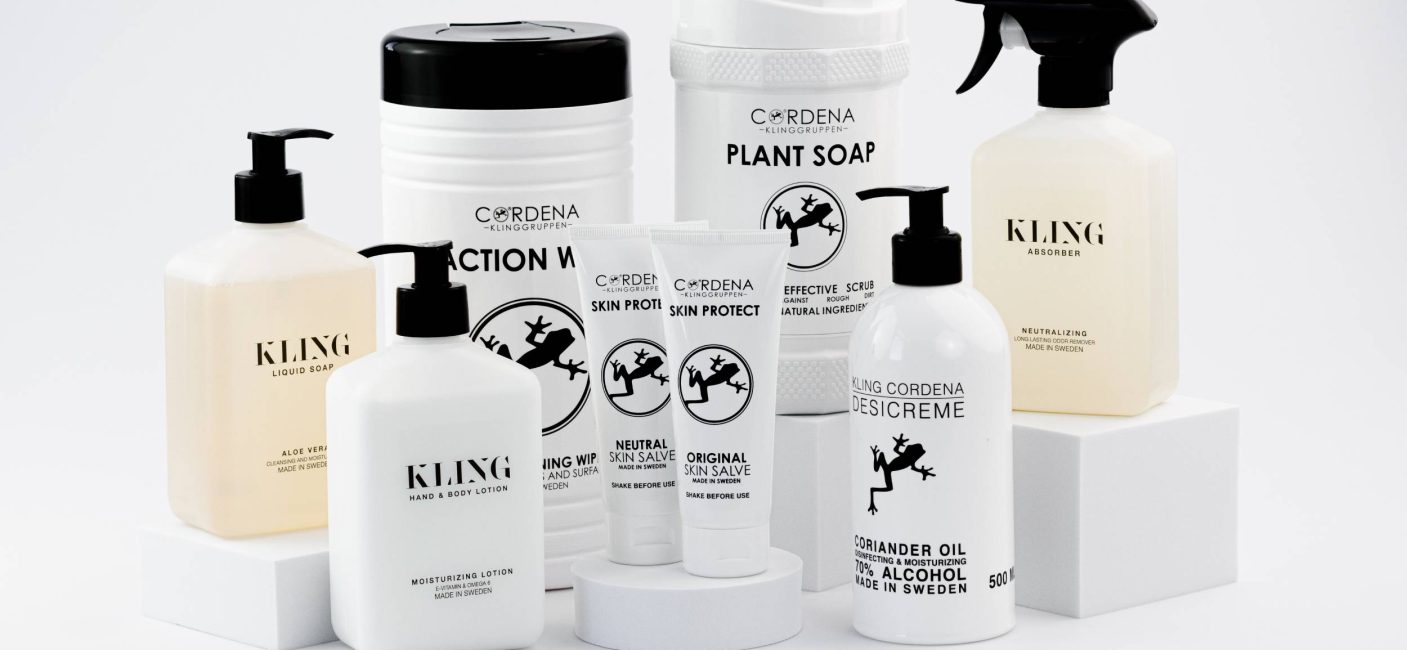 Klinggruppen hygieniatuotteita